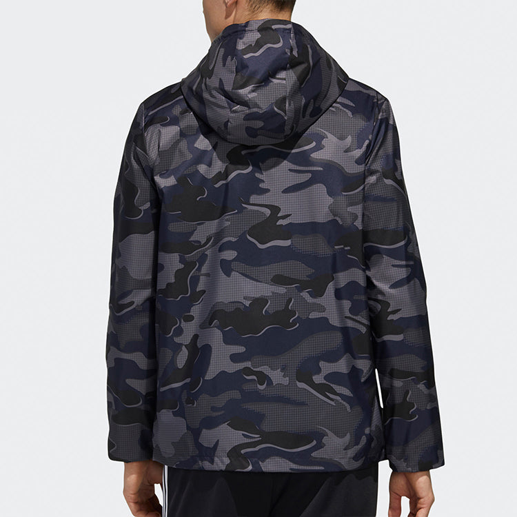 Men's adidas Mh Wb Camo Sports Stylish Jacket Black GF3967