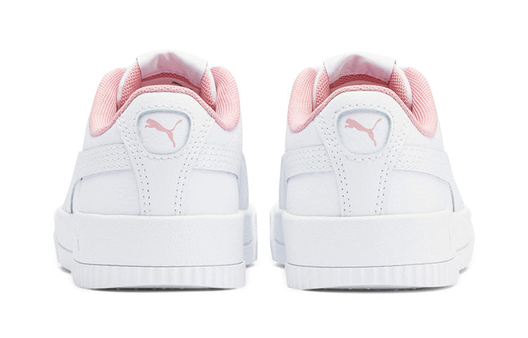 (PS) PUMA Carina L Casual Board Shoes White/Pink 370678-02