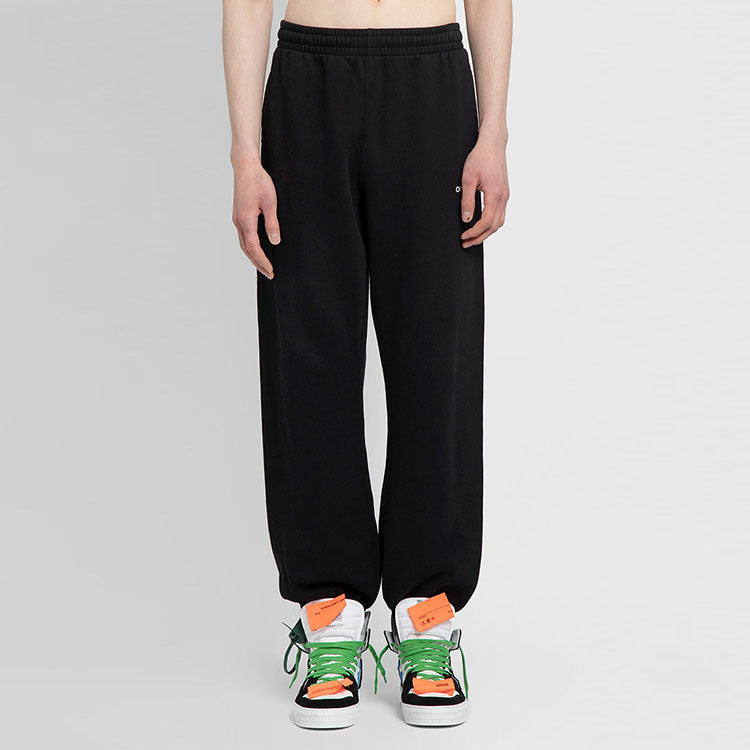 Men's Off-White SS22 Solid Color Casual Pants/Trousers Black OMCH029C99FLE0021001