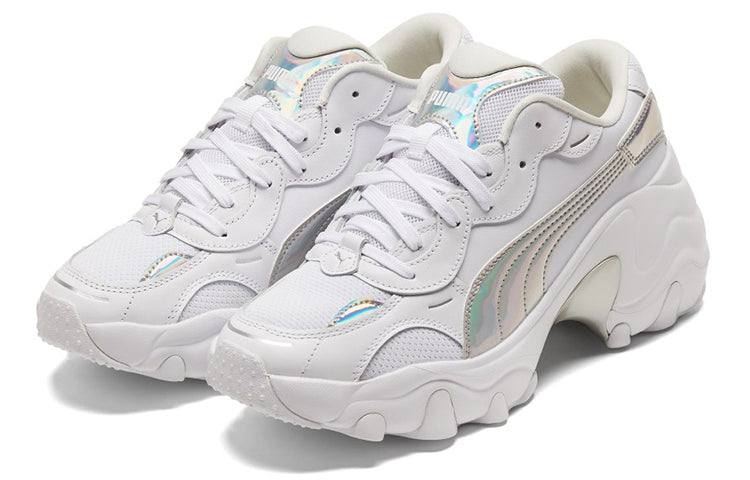 (WMNS) PUMA Pulsar Wedge 'Iridescent - White Silver' 385251-01