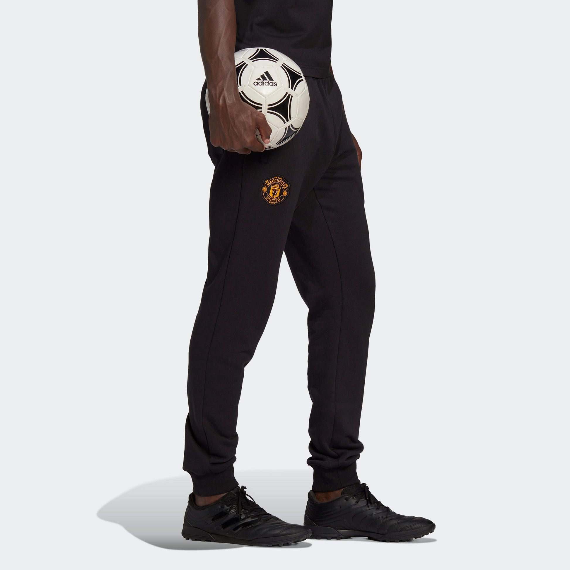 adidas Mufc Cny Pnt limited Embroidered Manchester United Soccer/Football Bundle Feet Sports Pants Black H63997