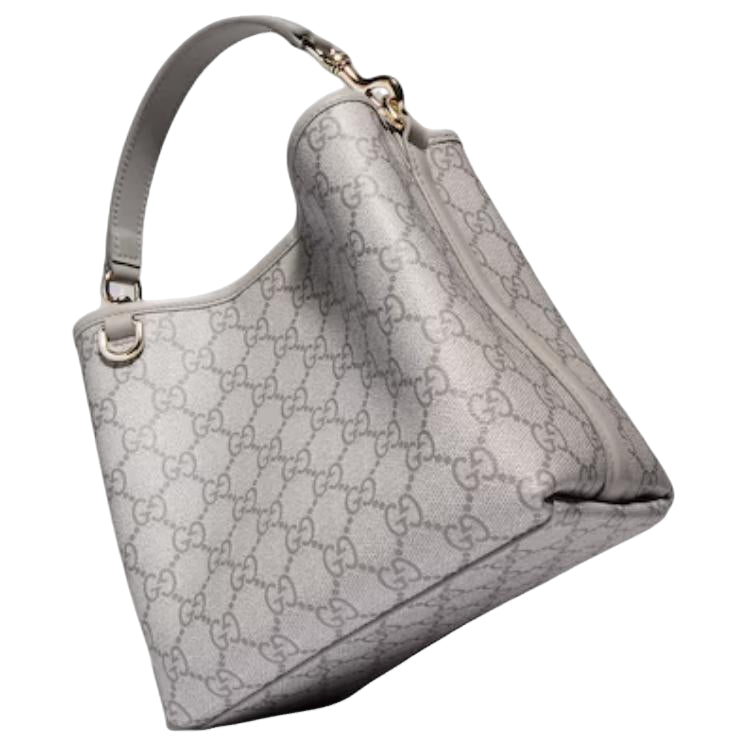 (WMNS) Gucci GG Emblem Small Bucket Bag 'Grey' 815118-FAD6M-1425