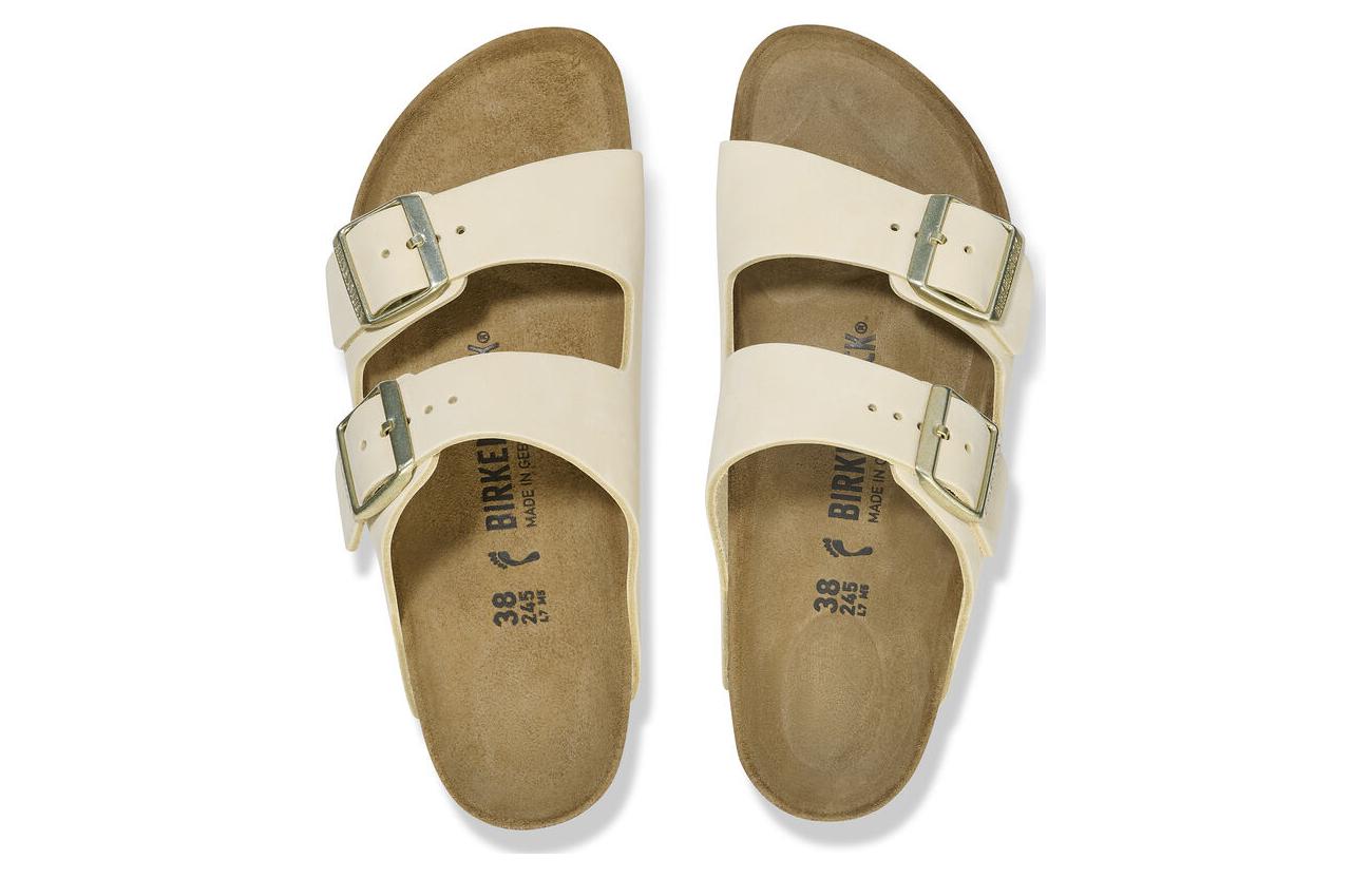 (WMNS) Birkenstock Arizona Nubuk Leather Sandals 'Ecru' 1026711