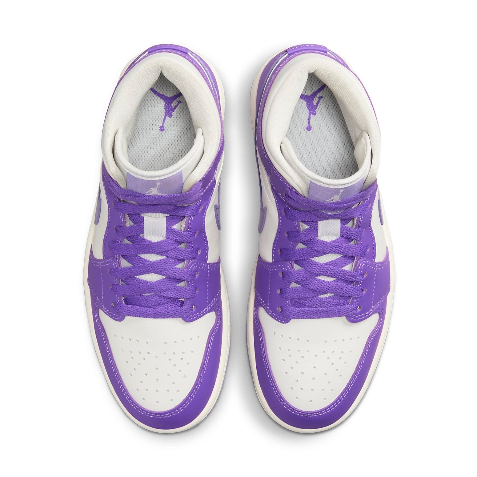 (WMNS) Air Jordan 1 Mid 'Purple White' BQ6472-504