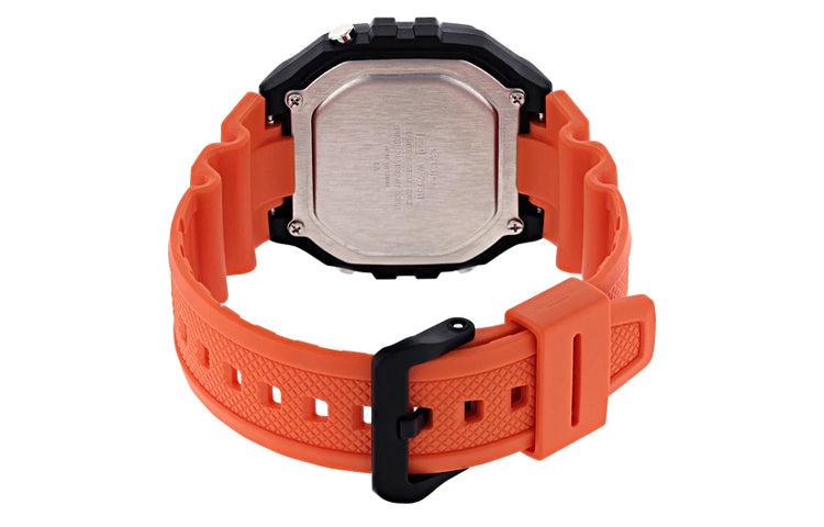 CASIO G Shock Quartz Sports Waterproof Mens OrangeBlack Digital W-218H-4B2