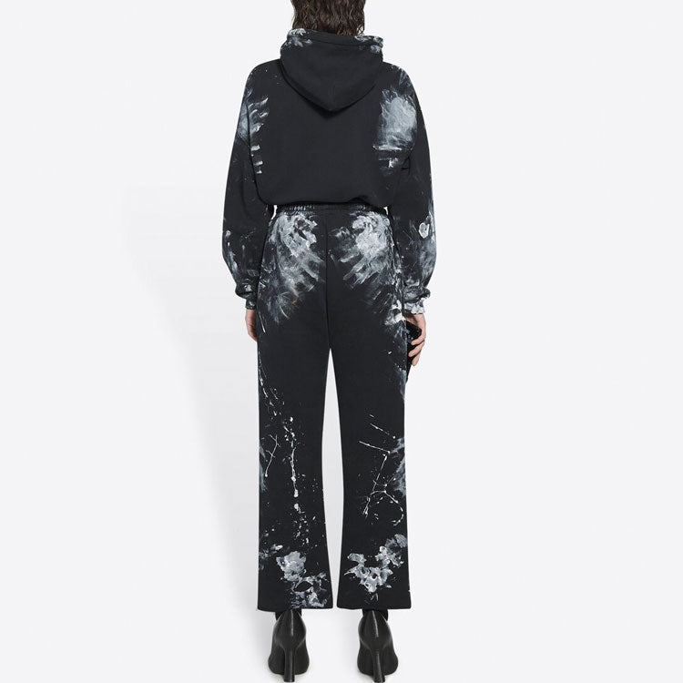Balenciaga Painter Sweatpants 'Black White' 641589TKVG21070