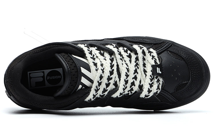 (WMNS) FILA FUSION Casper Shoes 'Black White' T12W135109FBK