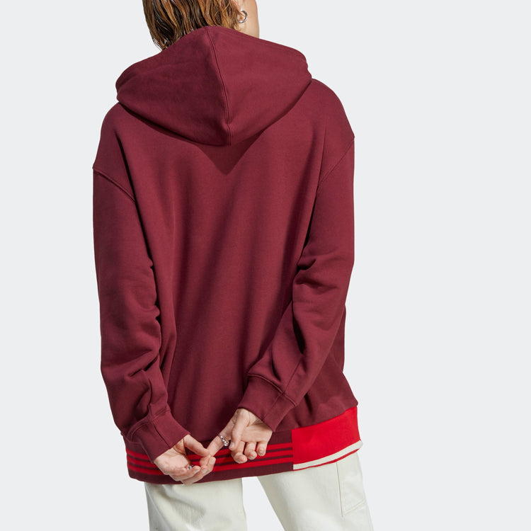 (WMNS) adidas Originals Oversized A Graphic Hoodie 'Red' IC5236