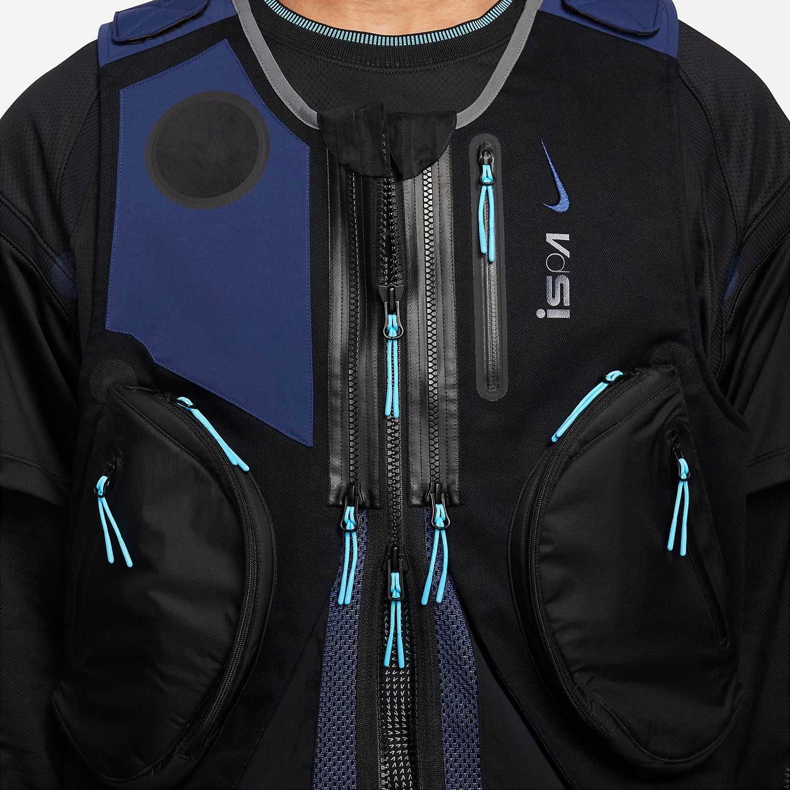 Nike ISPA Gilet 2.0 Vest Asia Sizing 'Black Midnight Navy' FB2376-010