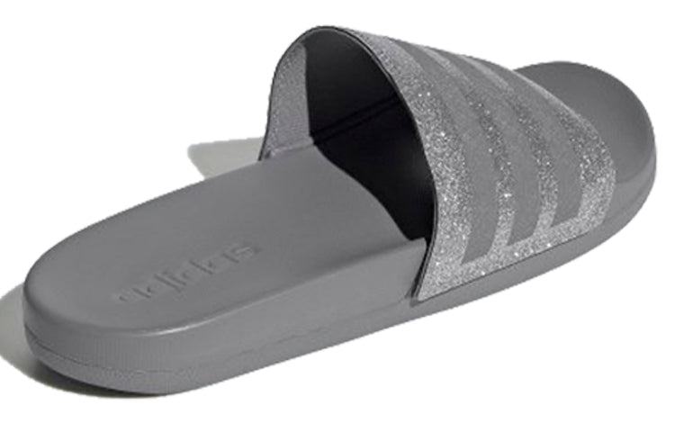 (WMNS) adidas Adilette Comfort Slides '3 Stripes Shimmer - Grey Platinum' EE6818