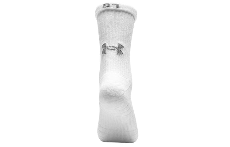 Under Armour Training Cotton Crew Socks (3 pack) 'White' 1346768-100