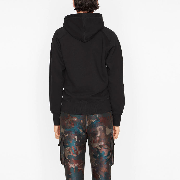 Men's DIOR x PETER DOIG Crossover FW21 Logo Embroidered Pullover Black 143J683B0531-C980