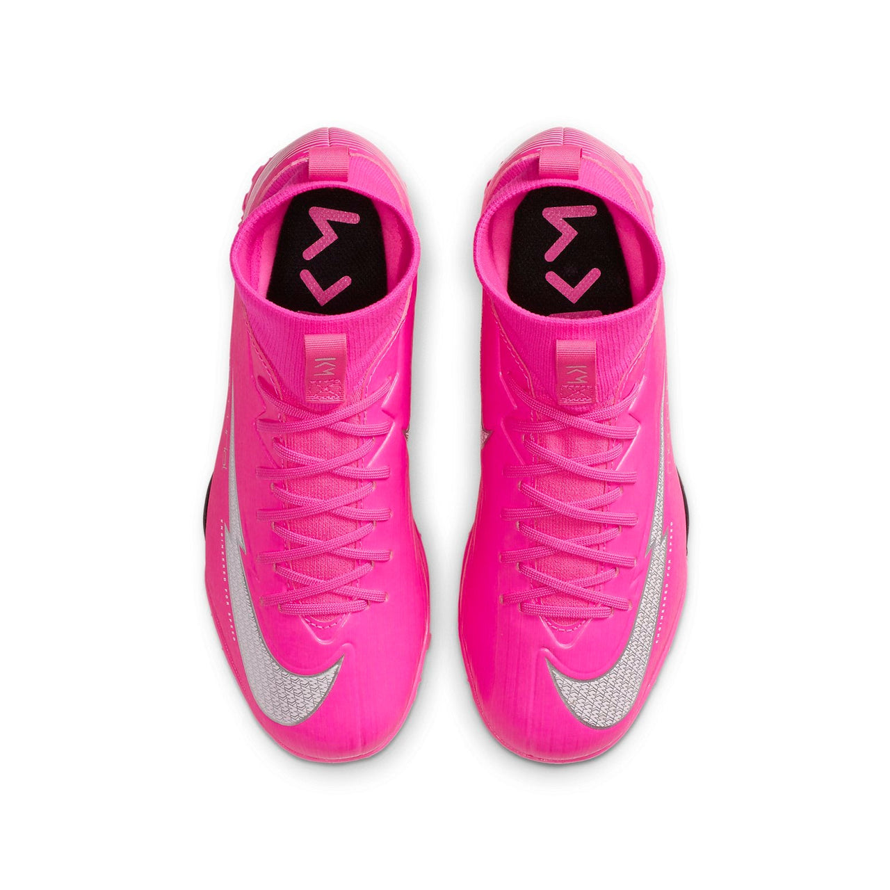 (GS) Nike JR Mercurial Superfly 7 ACADEMY KM TF Artificial-Turf Soccer Shoe 'Pinkred White Black' DB5616-611