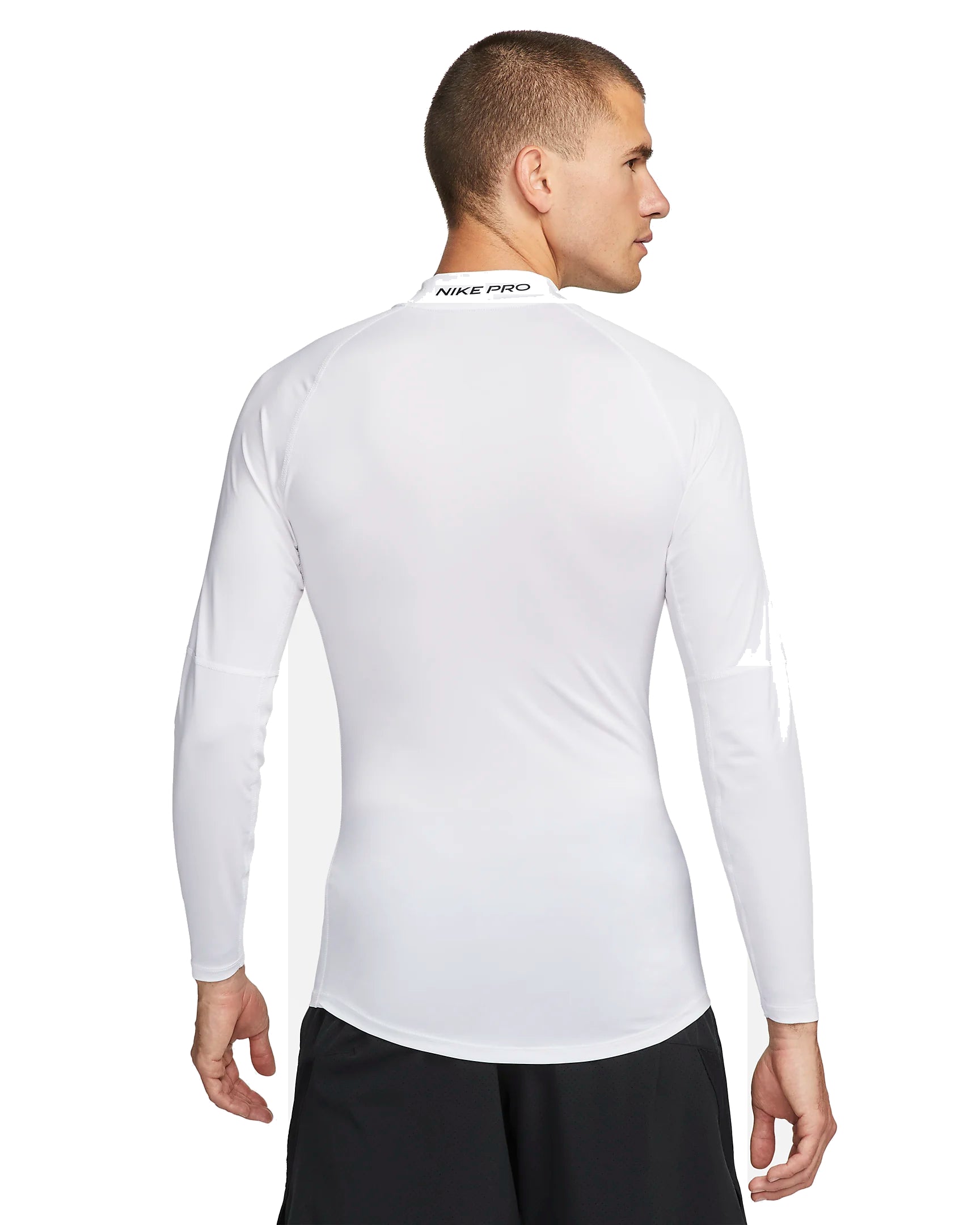 Nike Pro Dri-FIT Fitness Mock-Neck Long-Sleeve Top 'White' FB7332-010
