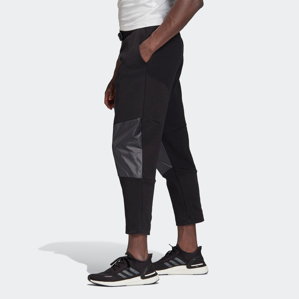 Men's adidas Splicing Sports Stylish Black Long Pants/Trousers FL5710