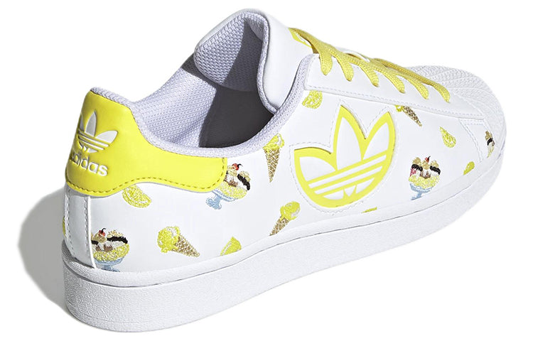 (WMNS) adidas Originals Superstar 'White Yellow' H05672