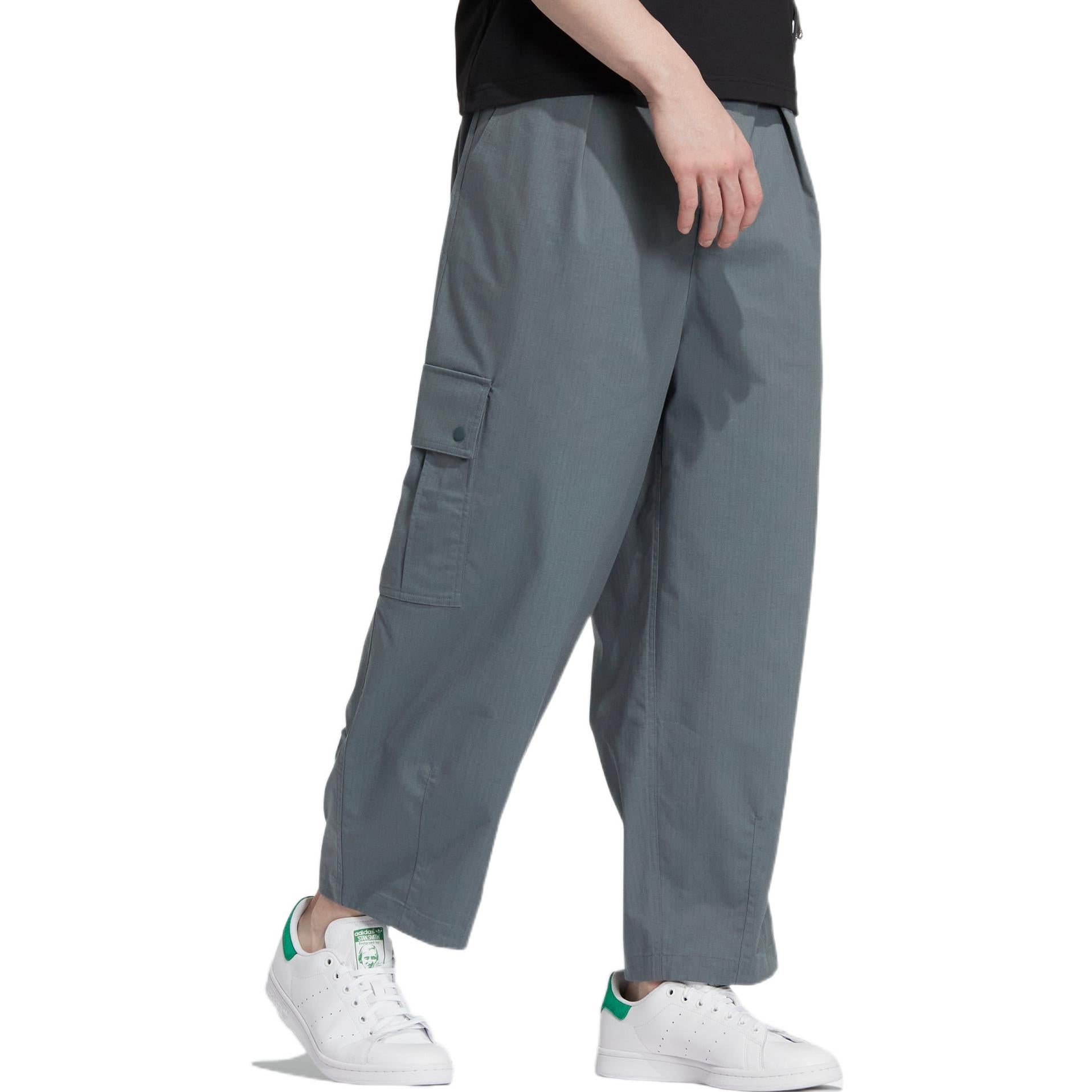 adidas X CHARR Crossover FW22 Solid Color Pants Pocket Detail Loose Sports Pants/Trousers/Joggers Autumn Blue HR3479