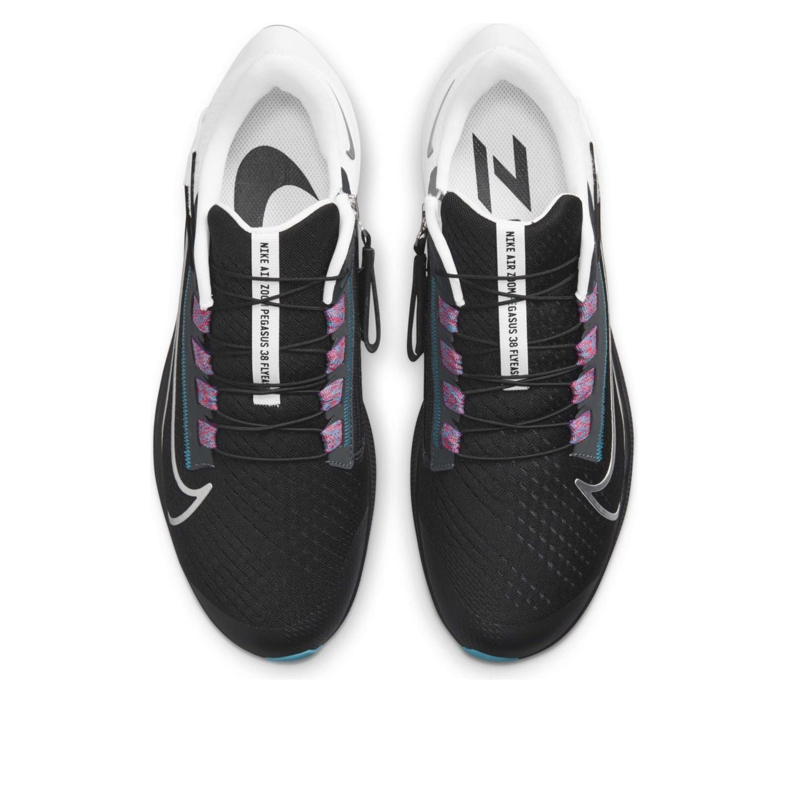 Nike Air Zoom Pegasus 38 FlyEase 'Black Metallic Silver' DA6674-002