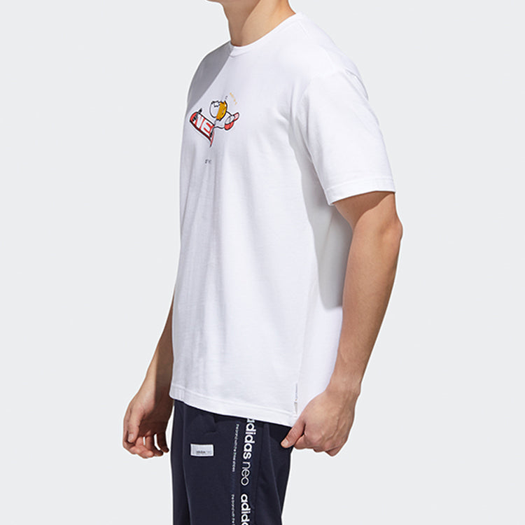 adidas neo Yellow Sports Short Sleeve White GL7213