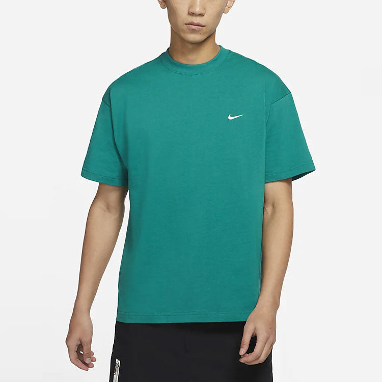 Nike Lab Solo Swoosh Basic Sports Short Sleeve Green DA0321-340