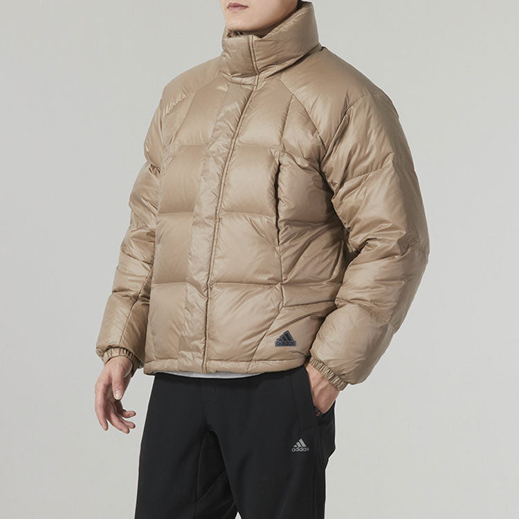 adidas Puff Down Jacket 'Brown' IL8931