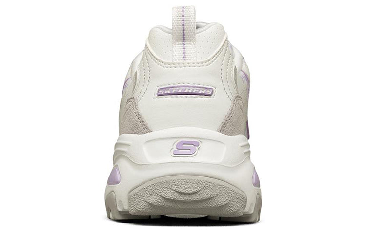 (WMNS) Skechers D'Lites 1.0 White/Purple 66666329-WLV