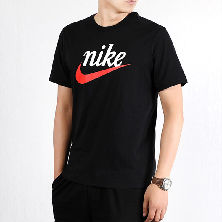 Men's Nike Sportswear Large Short Sleeve Black T-Shirt BV7679-010