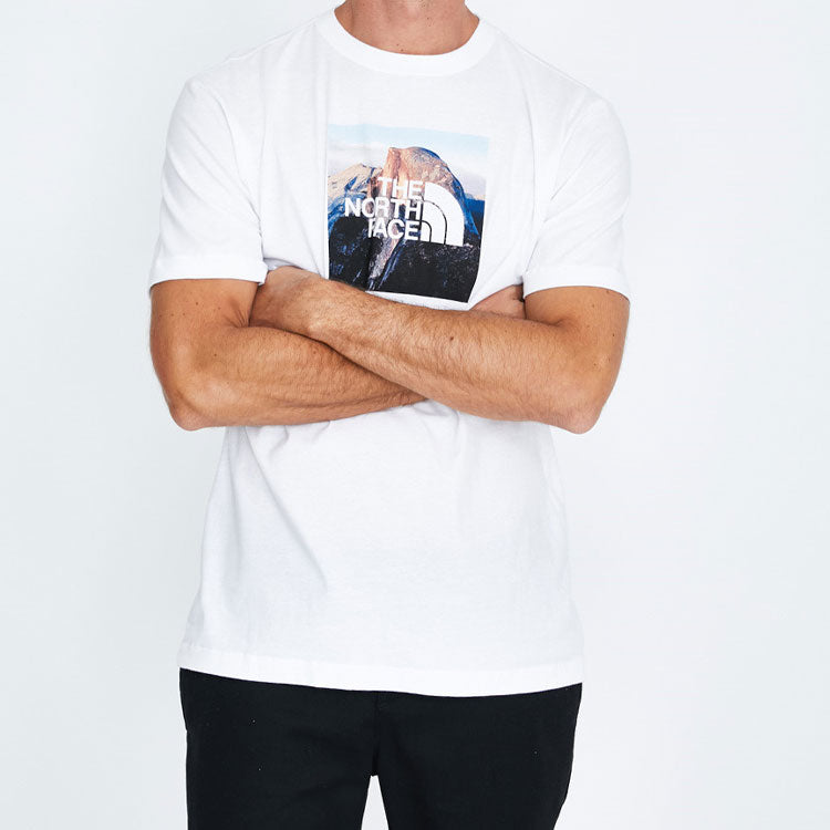 THE NORTH FACE Unisex Clean Ascent Tee Box Logo Print White NF0A3X6UFN4