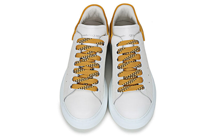 (WMNS) Alexander McQueen Oversized Sneaker 'White Mustard' 621056WHXMT9718