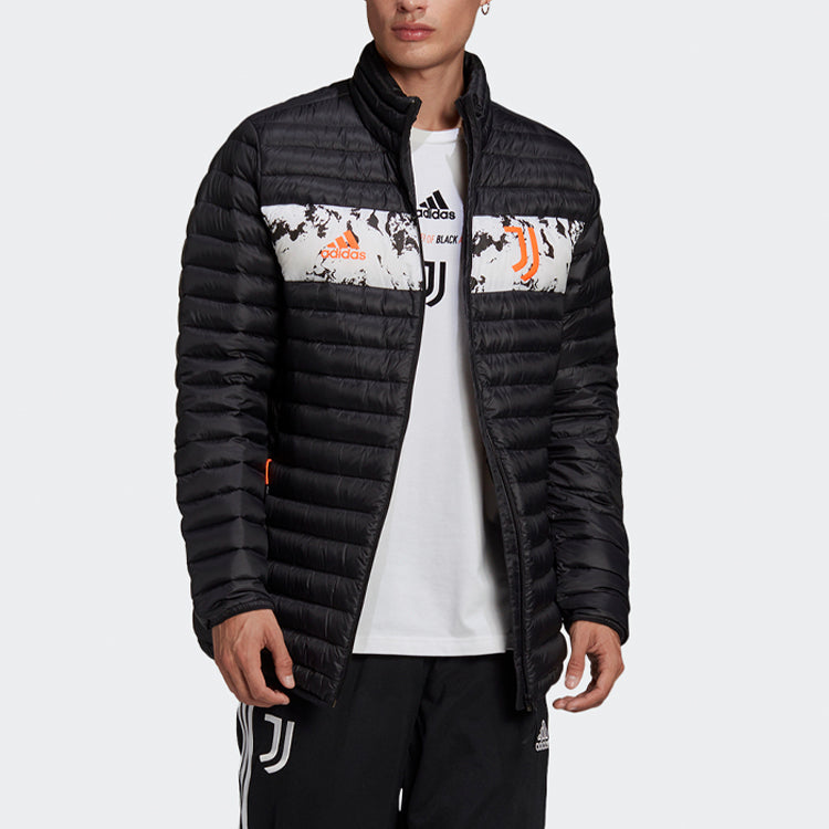 adidas Juventus Soccer/Football Sports Down Jacket Black FR4206