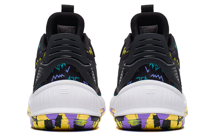 (GS) Li-Ning Athletic Training Basketball Shoes 'Black Purple' YKBS104-13