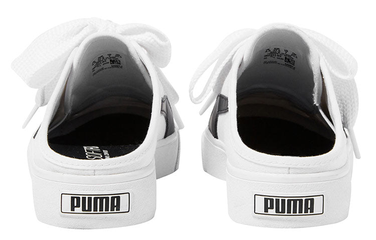 (WMNS) PUMA Bari Mule Ribbon 'White Black' 382331-03