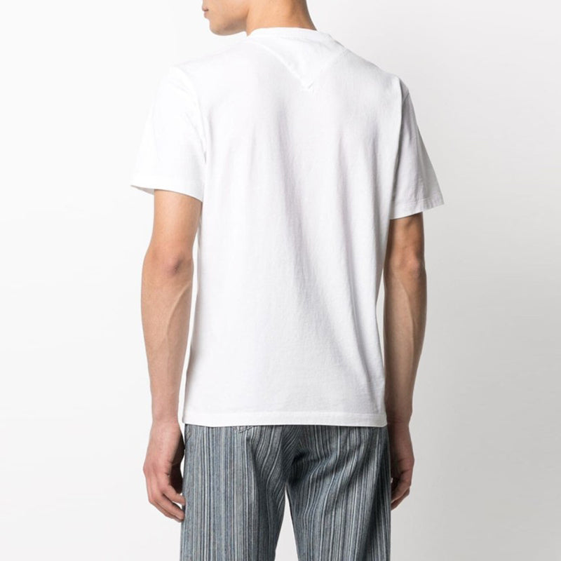 Men's KENZO SS21 Alphabet Logo Round Neck Short Sleeve White FA65TS0004SJ-01B