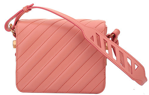 (WMNS) OFF WHITE Black Cowhide Pink Messenger Bag 'Black Pink' 0WNA011R189060012200