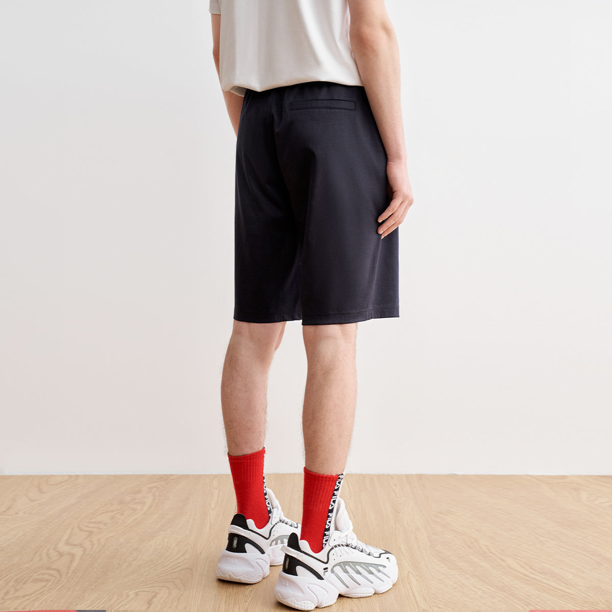 FILA Knit Loose Casual Outdoor Sports Shorts Blue F11M028618F-NV