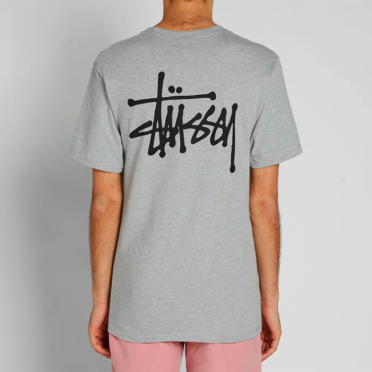 Stussy Basic Tee Classic Printing Short Sleeve Unisex Gray 1904257-2