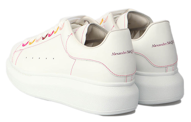(WMNS) Alexander McQueen Oversized Sneaker 'White Rainbow' 553770WHZ4S9466