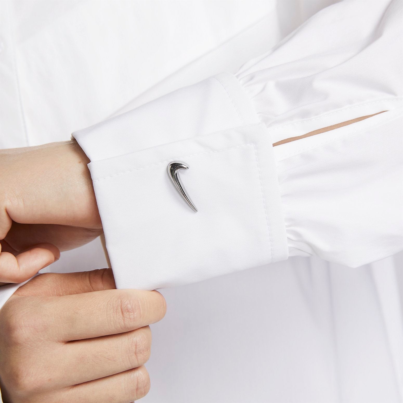 (WMNS) Nike Sportswear Woven Long-Sleeve Shirt 'White' HF1131-100