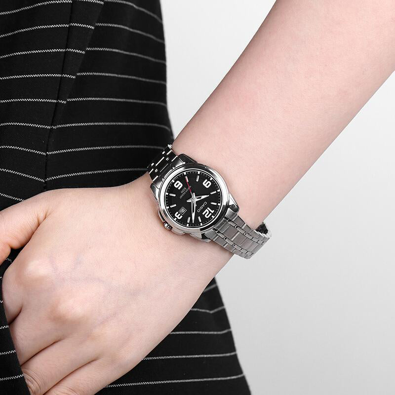 CASIO Classic Fashion Hand Series Quartz Business Silver Analog LTP-1314D-1AV