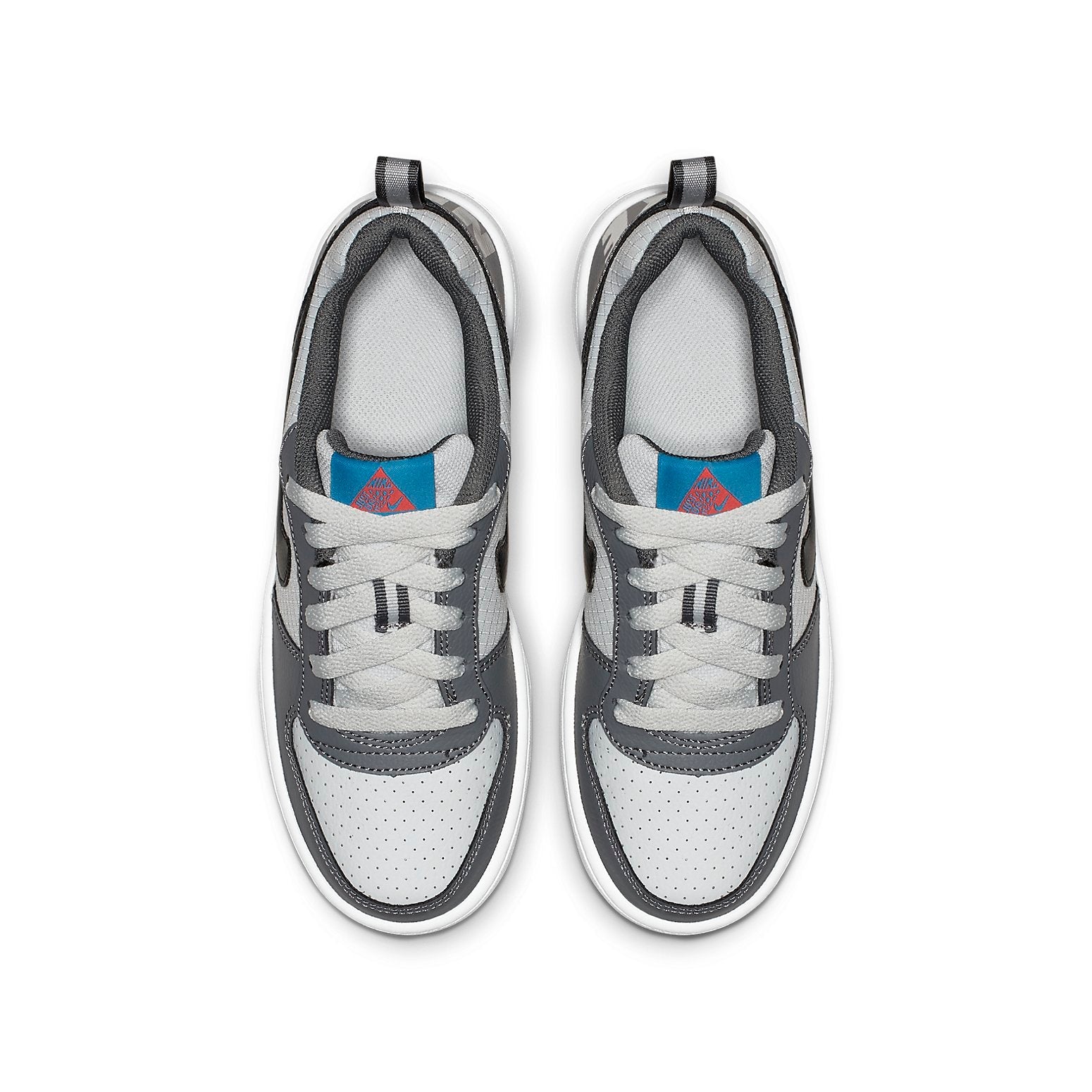 (GS) Nike Court Borough Low Shoes Grey/Black/Blue 839985-006