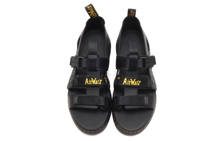 Dr. Martens Tract Pearson Wear-Resistant Cozy Webbing Sports Unisex Black Sandals 26473001