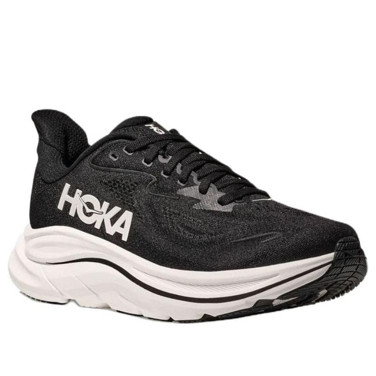 (WMNS) HOKA ONE ONE Clifton 10 Wide 'Black White' 1162050-BBLC