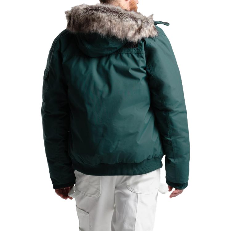 Men's THE NORTH FACE Gotham With Down Feather Hooded Jacket Green NF0A33RGD7V