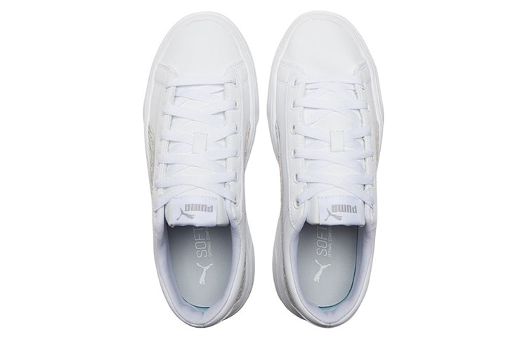 (WMNS) PUMA Kaia Platform Casual Skateboarding Shoes White 383915-02