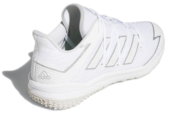 adidas Adizero Afterburner Turf 'White Silver Metallic' FV9416