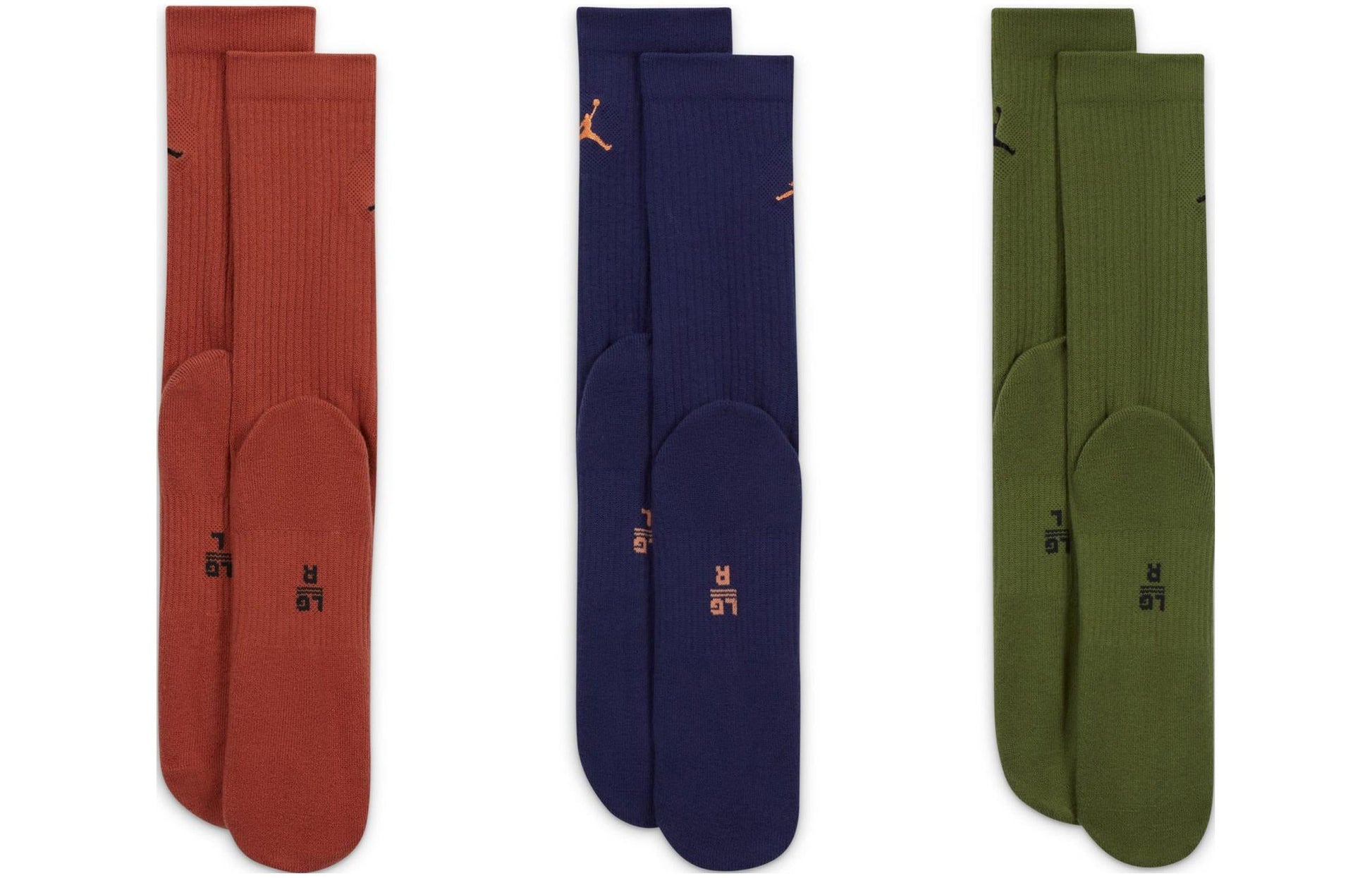 Air Jordan Everyday Crew Socks (3 pairs) 'Multi-Colour' DX9632-912