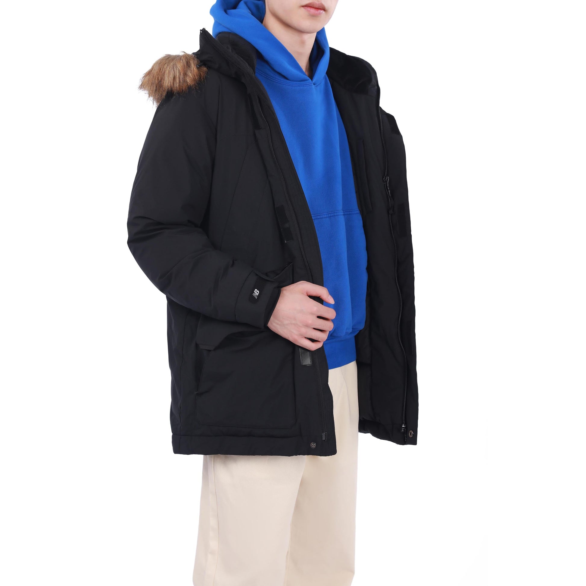 New Balance Warm Hooded Down Jacket Asia Sizing 'Black' 5PB42201-BK