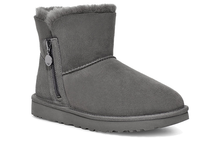 (WMNS) UGG Bailey Zip Mini Fleece Lined Gray 1112481-GREY