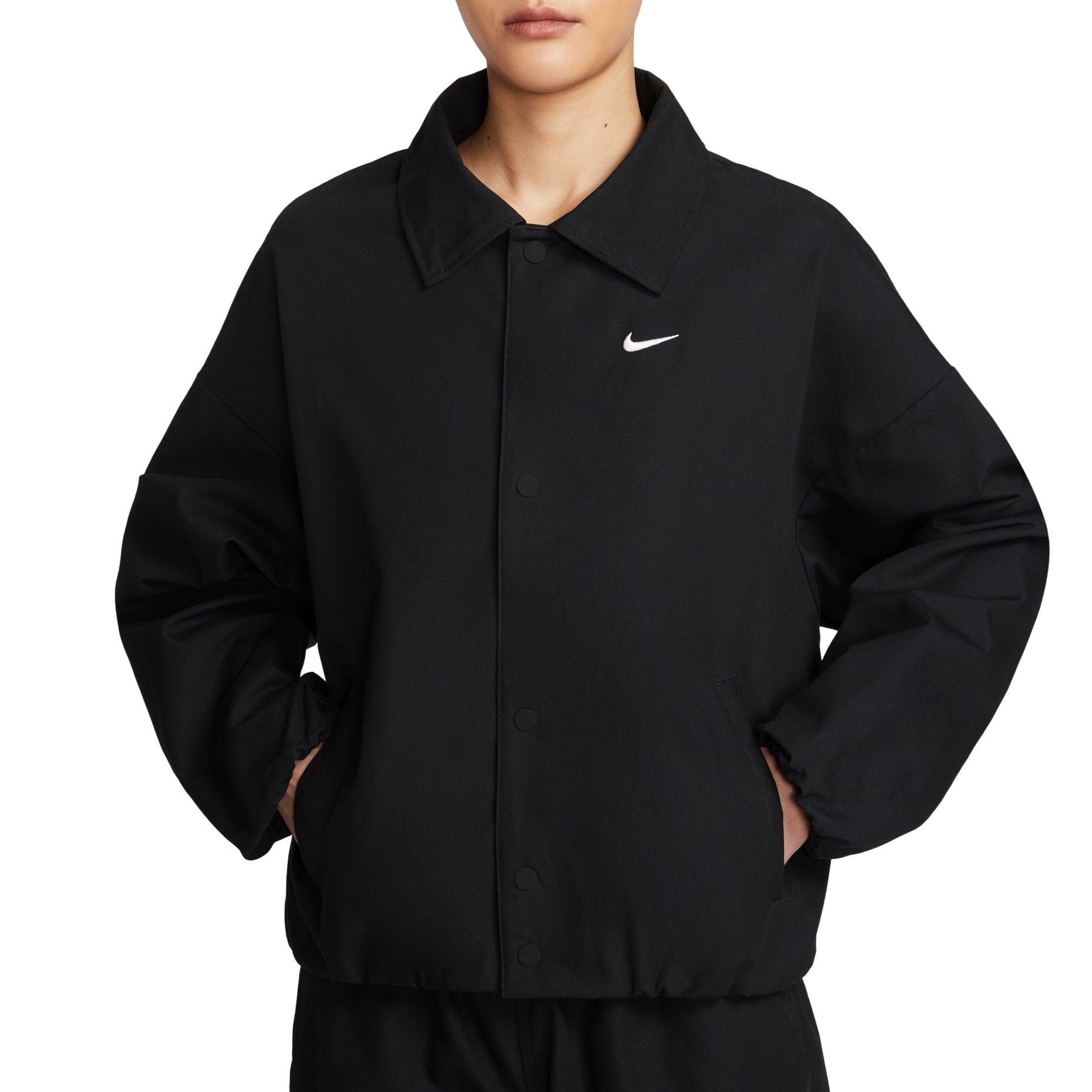(WMNS) Nike Oversized Woven Jacket 'Black' HV1969-010