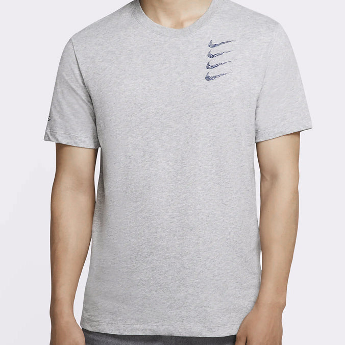 Men's Nike Dri-FIT 4 Round Neck Short Sleeve Gray T-Shirt CT6465-063